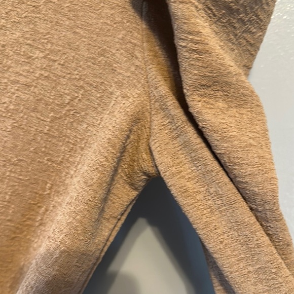 Cato Tan Ruched Ruffled Blouse - Picture 7 of 9